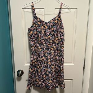 Old Navy Floral Linen Mini Dress